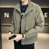 Threebooy Short Male Coats Slim Fit Casual Men's Jackets Joker Trendy Luxury Designer Harajuku Original Brands Vintage Clothes Offer